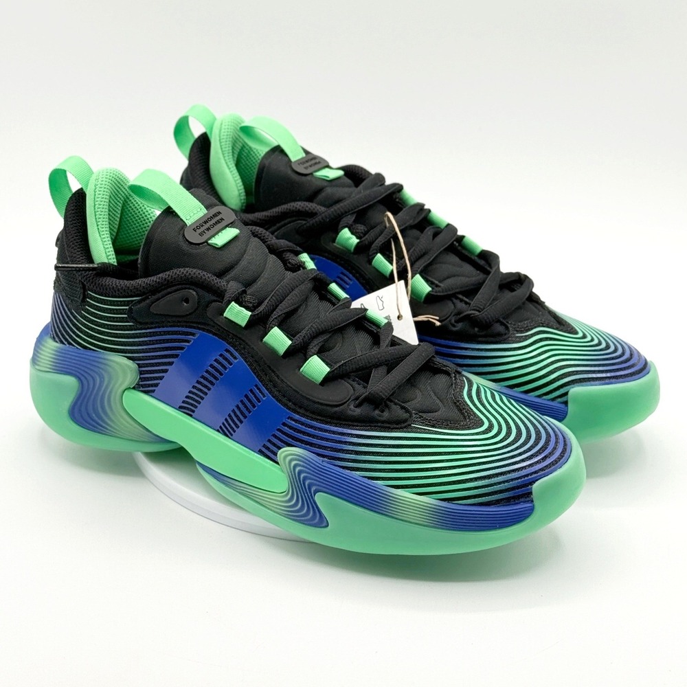 Adidas Exhibit Select 2.0 Pro Women Basketball Shoes Size 8 Black/Green JS0642